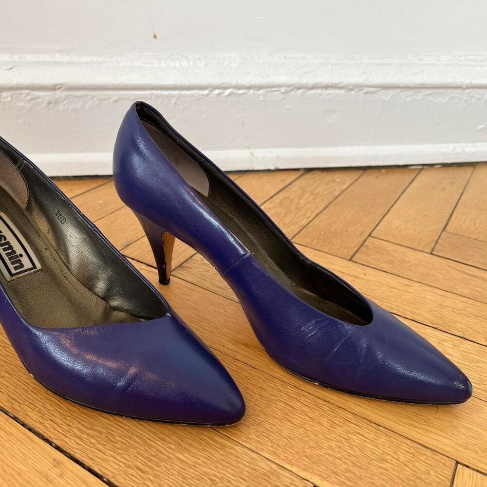 Retro blue/purple stilettoes *free shipping!*
